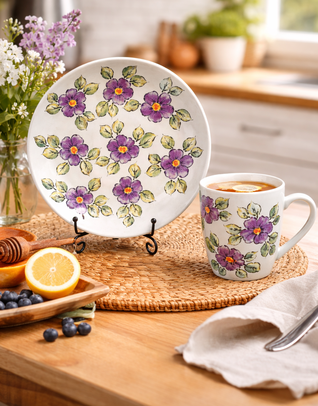 Hand-Painted Ceramic